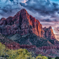 _JDL1369 copy Watchman Sunset with Clouds _
